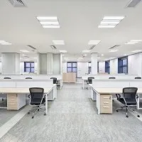 B&uuml;rolandschaft beleuchtet durch LEDs