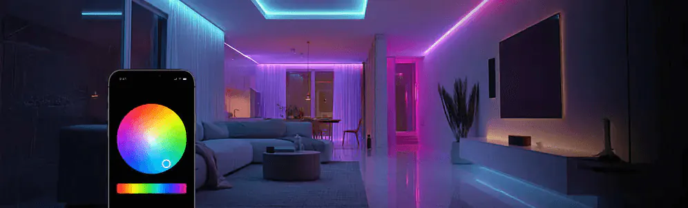 LED-Streifen RGB mit Handysteuerung